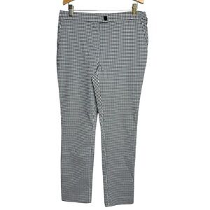 Jules & Leopold Gingham Black & White Career Slacks Pants Size Small